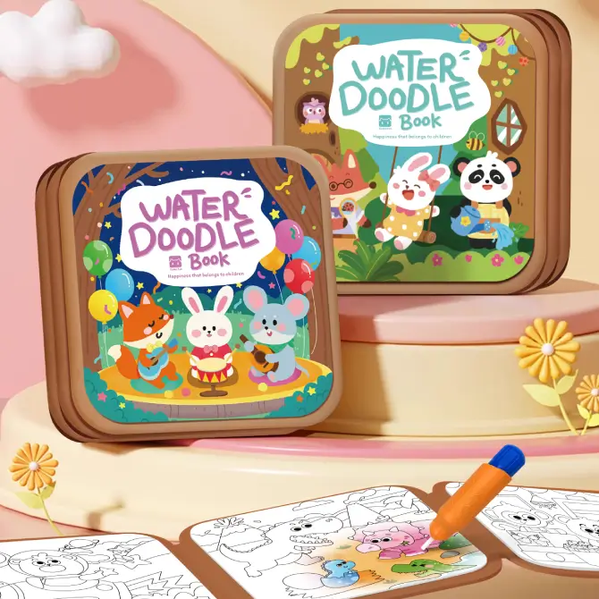 Reusable Water Magic Drawing Book for Kids